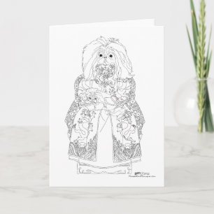 Pekingese Celestial With Pet Card