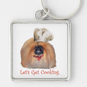 Pekingese Chef - Male Keychain
