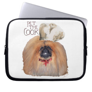 Pekingese Chef - Male Laptop Sleeve