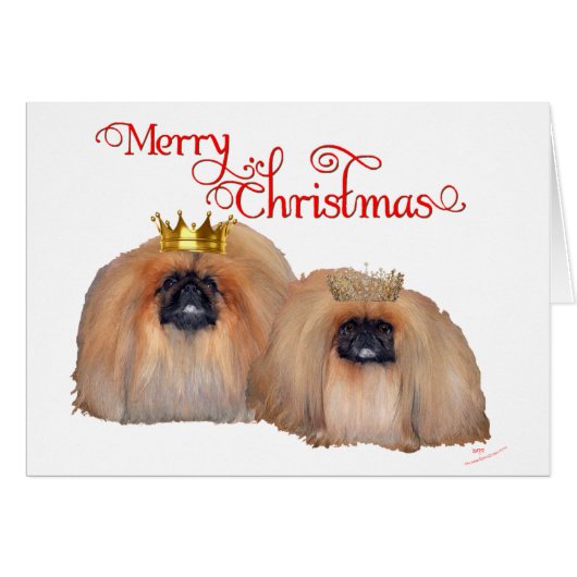 Pekingese Christmas (Front Horizontal)