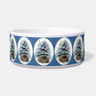 Pekingese Christmas Bowl