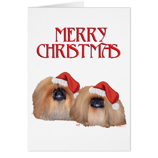 Pekingese Christmas Cards (Front)