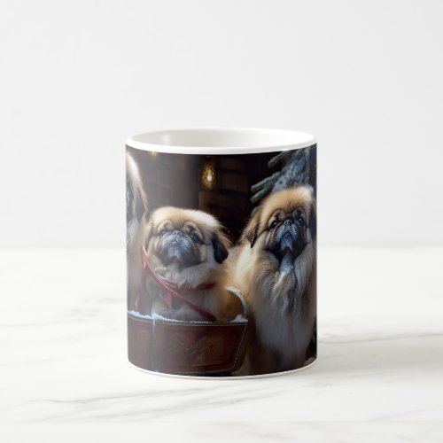 Pekingese Christmas Festive Season Coffee Mug