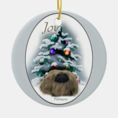 Pekingese Christmas Gifts Ornament