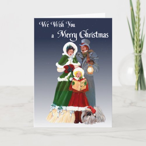 Pekingese Christmas Greeting Card