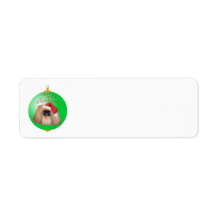 Pekingese Christmas Ornament Label