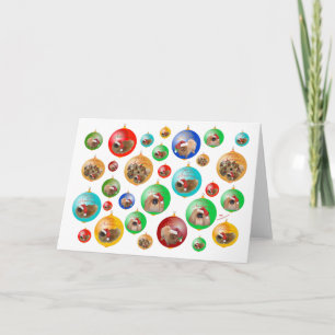 Pekingese Christmas Ornaments Holiday Card