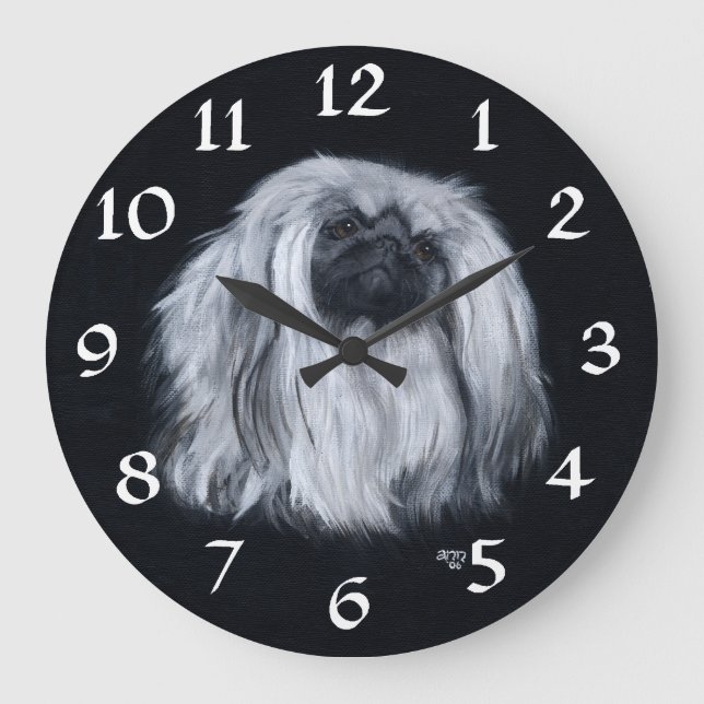 Pekingese Clock (Front)