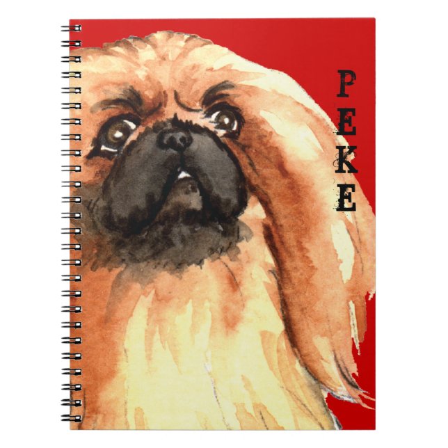 Pekingese Color Block Notebook (Front)