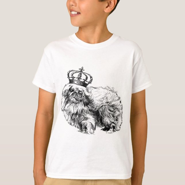 Pekingese Crown Dog Royal T-Shirt (Front)