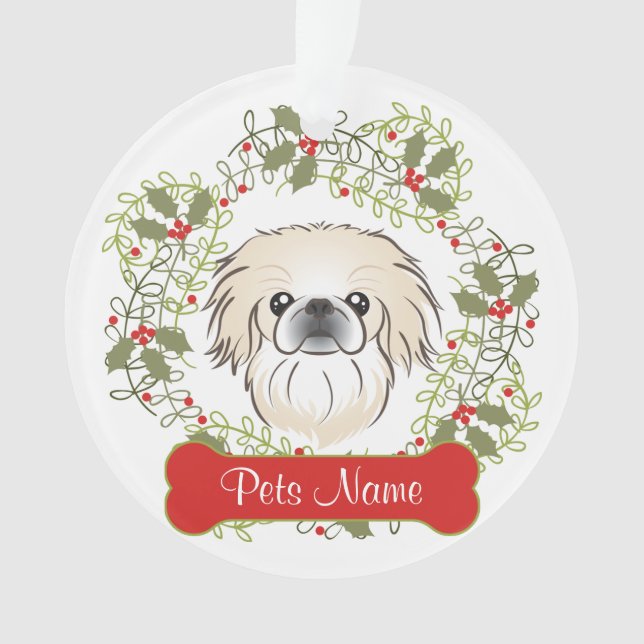 Pekingese Customizable Ornament (Front)