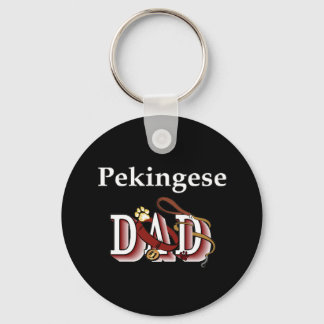pekingese dad Keychain