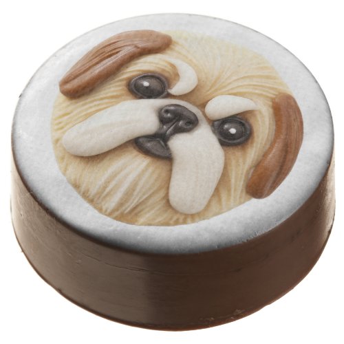 Pekingese Dog 3D Inspired Chocolate Covered Oreo