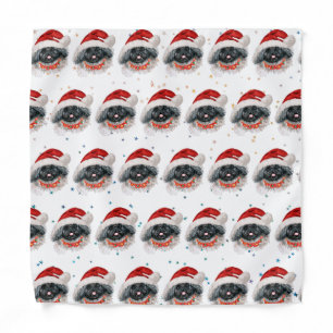 Pekingese Dog Breed Christmas Stars Bandana