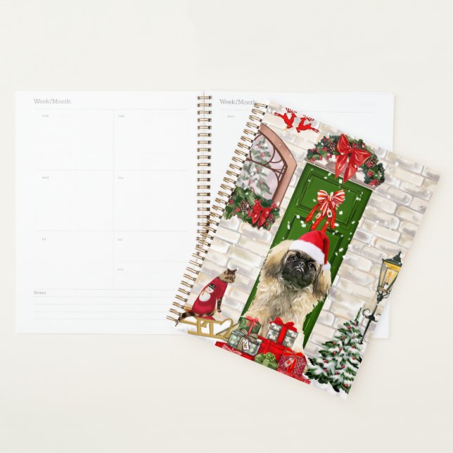 Pekingese Dog Christmas Gift Bag Planner (Display)