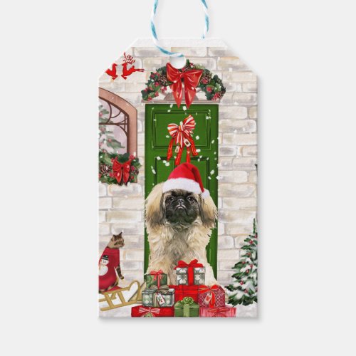 Pekingese Dog Christmas  Gift Tags