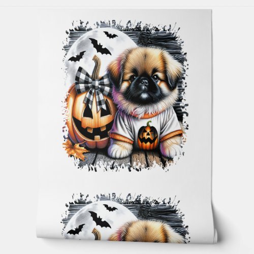 Pekingese Dog Halloween Square Wallpaper
