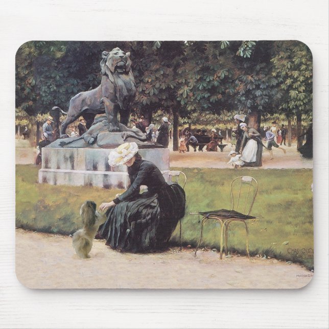 Pekingese Dog in the Park Mouse Pad (Front)