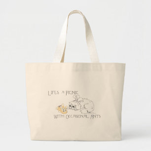 Pekingese Dog Large Tote Bag