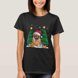 Pekingese Dog Lovers Santa Hat Ugly Christmas Swea T-Shirt