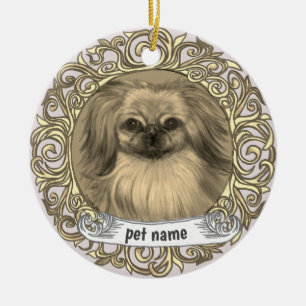 Pekingese Dog Loving Memory ornament