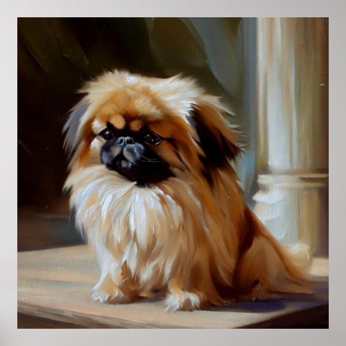 Pekingese Dog Poster