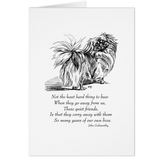 Pekingese Dog Rainbow Bridge (Front)