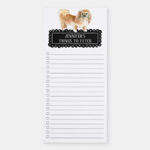 Pekingese Dog Shopping List Magnetic Notepad