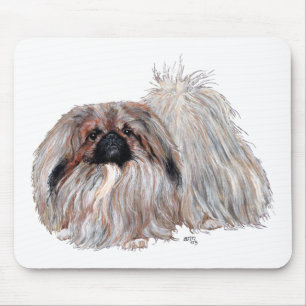 Pekingese Dog Standing Mouse Pad