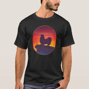 Pekingese Dog Sunset T-Shirt