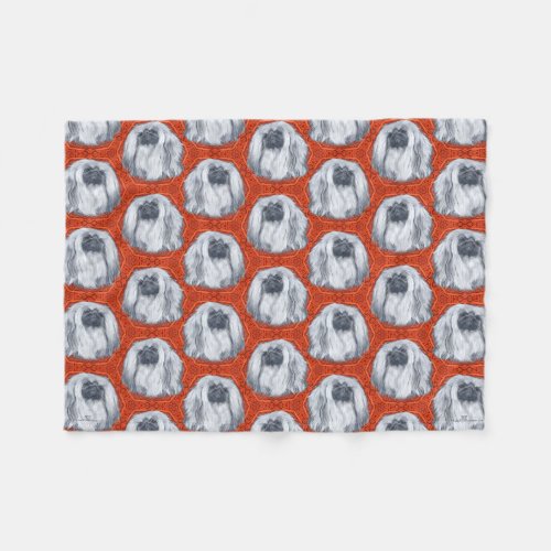 Pekingese Dogs Fleece Blanket