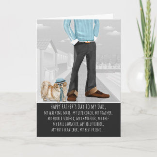 Pekingese from the Dog Father's Day Card