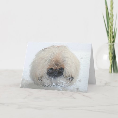 Pekingese Greeting Card