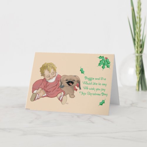 Pekingese Greeting Card