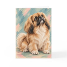 Pekingese Greeting Card | Pekingese Dog Lover Card