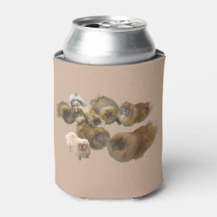 Pekingese Group Can Cooler
