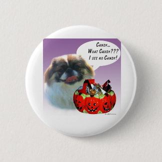 Pekingese Halloween Candy Button