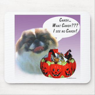 Pekingese Halloween Candy Mouse Pad