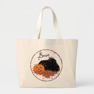 Pekingese Halloween Large Tote Bag