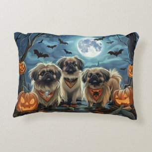 Pekingese Halloween Spooky Accent Pillow