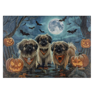 Pekingese Halloween Spooky Cutting Board