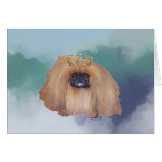 Pekingese Ice Princess Cards (Front Horizontal)