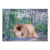 Pekingese in a Flower Garden (Front Horizontal)