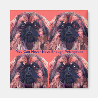 Pekingese in Bright Colors Pekingese Magnet