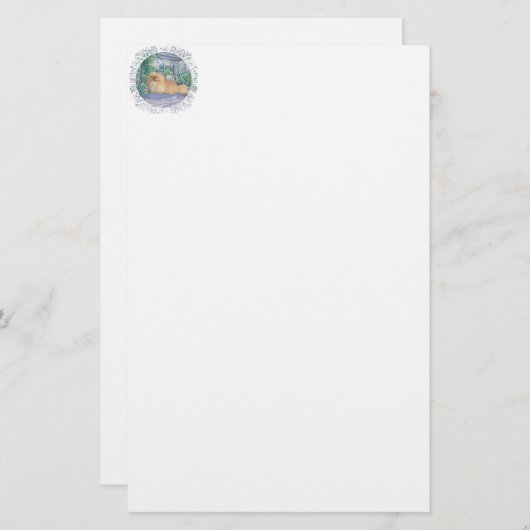 Pekingese in Lavender (Front/Back)