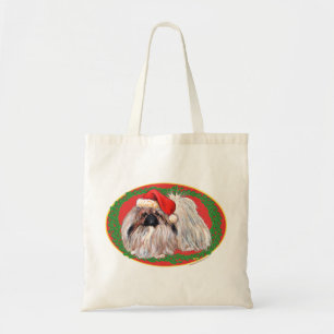 Pekingese in Winter Tote Bag