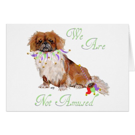 Pekingese is Not Amused Cards (Front Horizontal)
