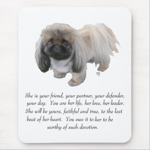 Pekingese Keepsake - FEMALE Mouse Pad