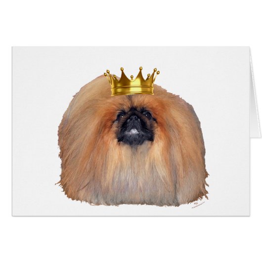 Pekingese King (Customize if you Wish!) Cards (Front Horizontal)
