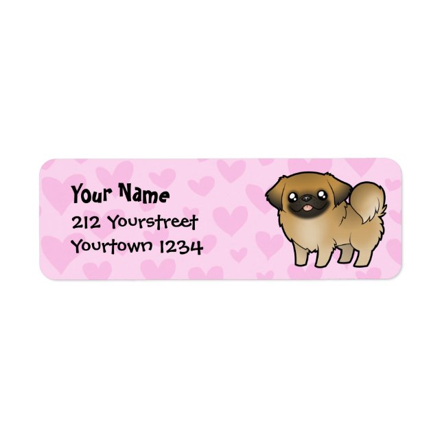 Pekingese Love (puppy cut) Label (Front)